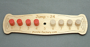 Jump-24 Solitaire Puzzle